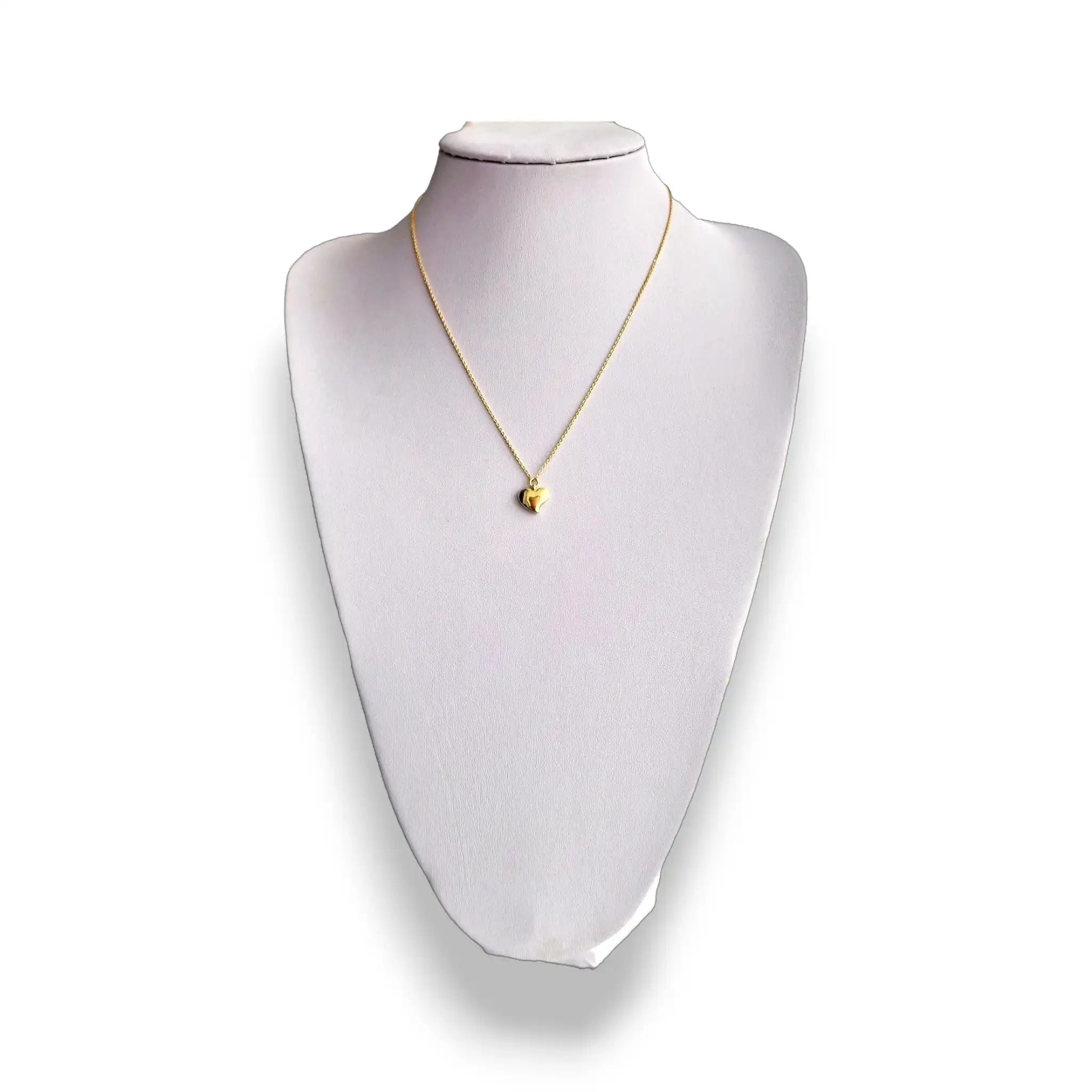 Heart Moonstone Necklace – 925 Gold-Plated Chain 1