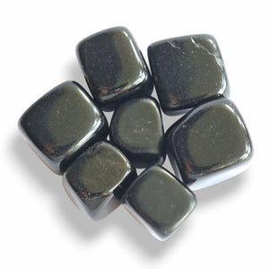 Black Obsidian polished cubes, glossy jet-black natural volcanic glass with mirror finish