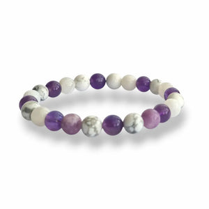 Sleep & Sweet Dreams Bracelet – Amethyst, Howlite & Moonstone