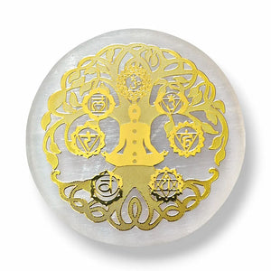 Selenite Charging Plate – Golden Chakra Energy