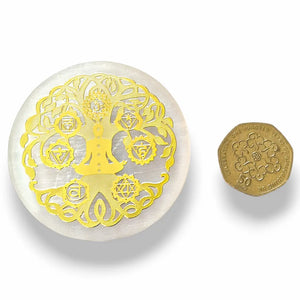 Selenite Golden Chakra Energy