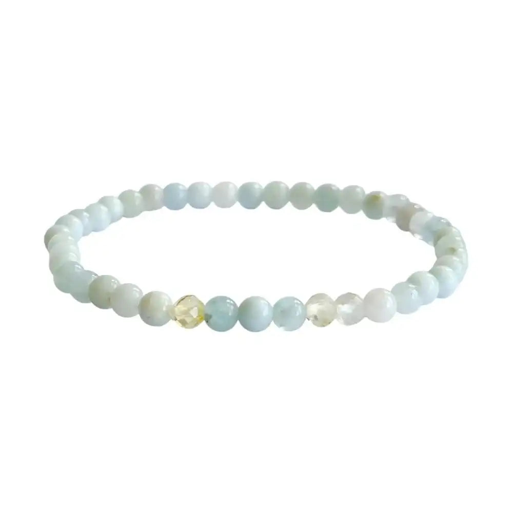 Aquamarine and Citrine Bracelet – Courage & Confidence