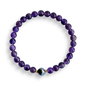 amethyst bracelet 6 mm