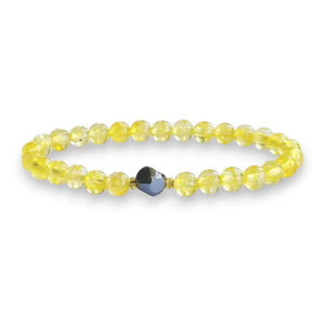 Citrine Bracelet – 6mm Beads for Abundance & Joy