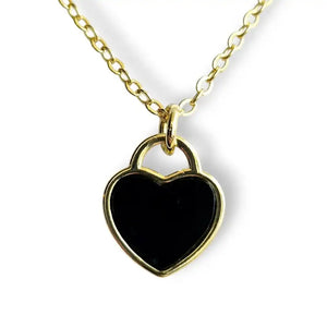 Black Onyx heart