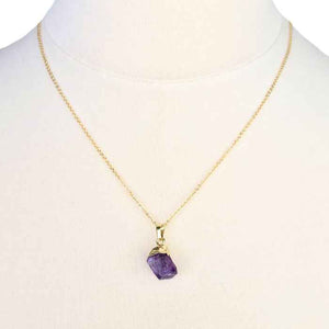 Raw Amethyst Necklace