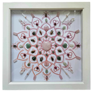 Love Crystal Grid Frame 31.5 x 31.5 cm