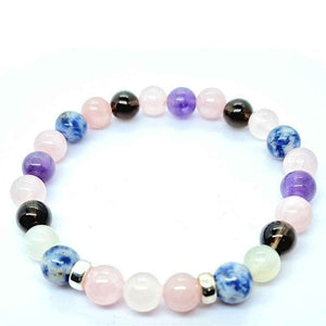 Calm and Clarity Ritual Bracelet, Custom 8mm Gemstones(rose quartz)