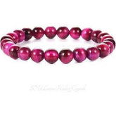 Fucsia Tiger Eyes Bracelet