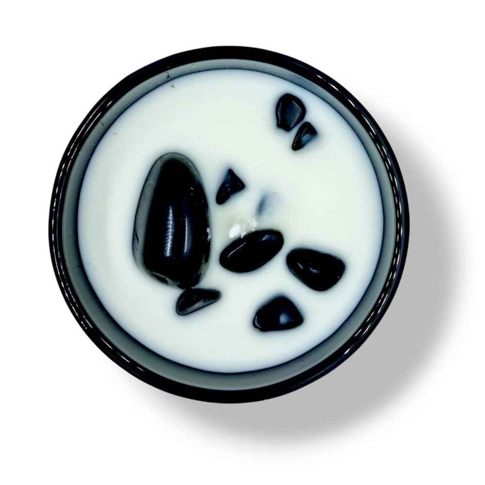 Revitalizing Candle with Crystals