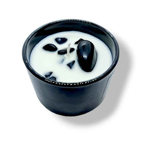 Revitalizing Candle with Crystals