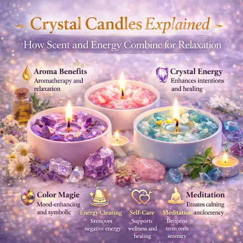 Crystal Candles Explained: How Scent and Energy Combine for Relaxation
