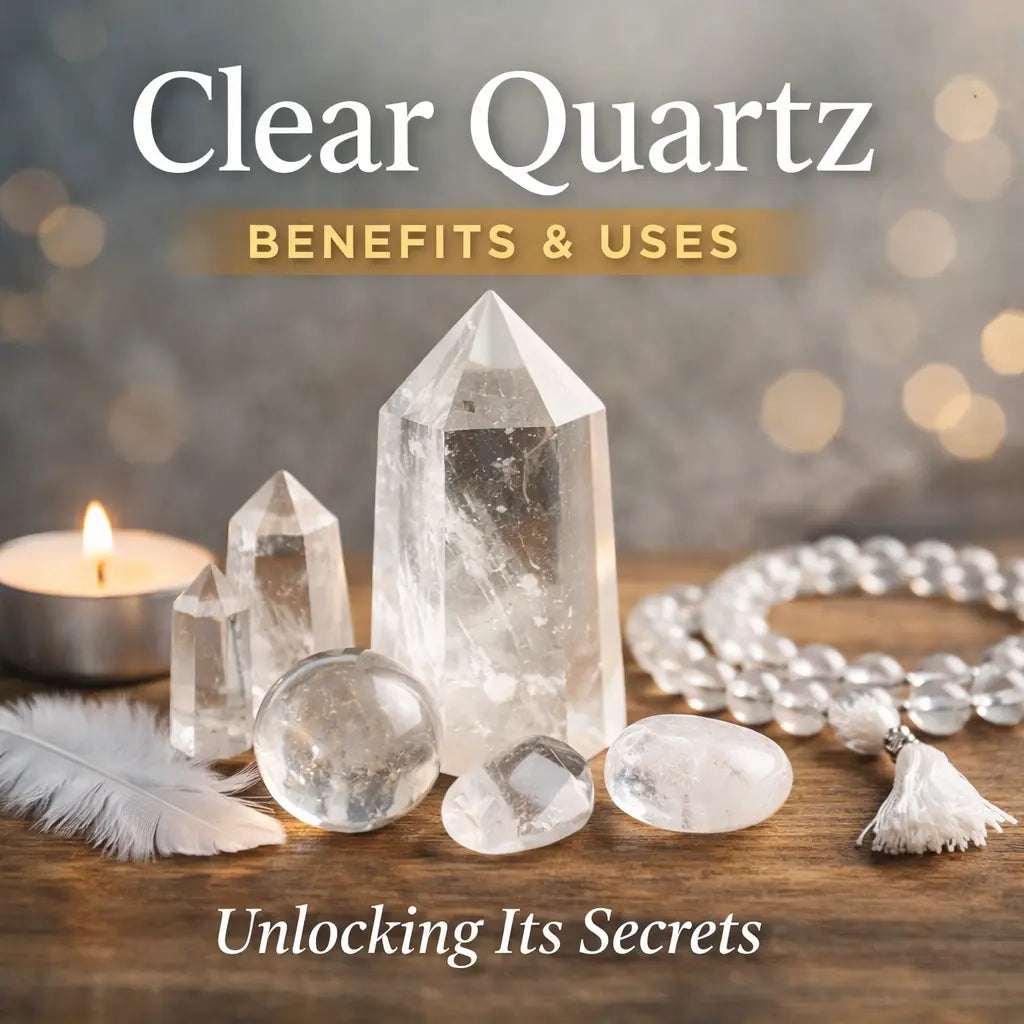 clear quartz crystal for intention setting