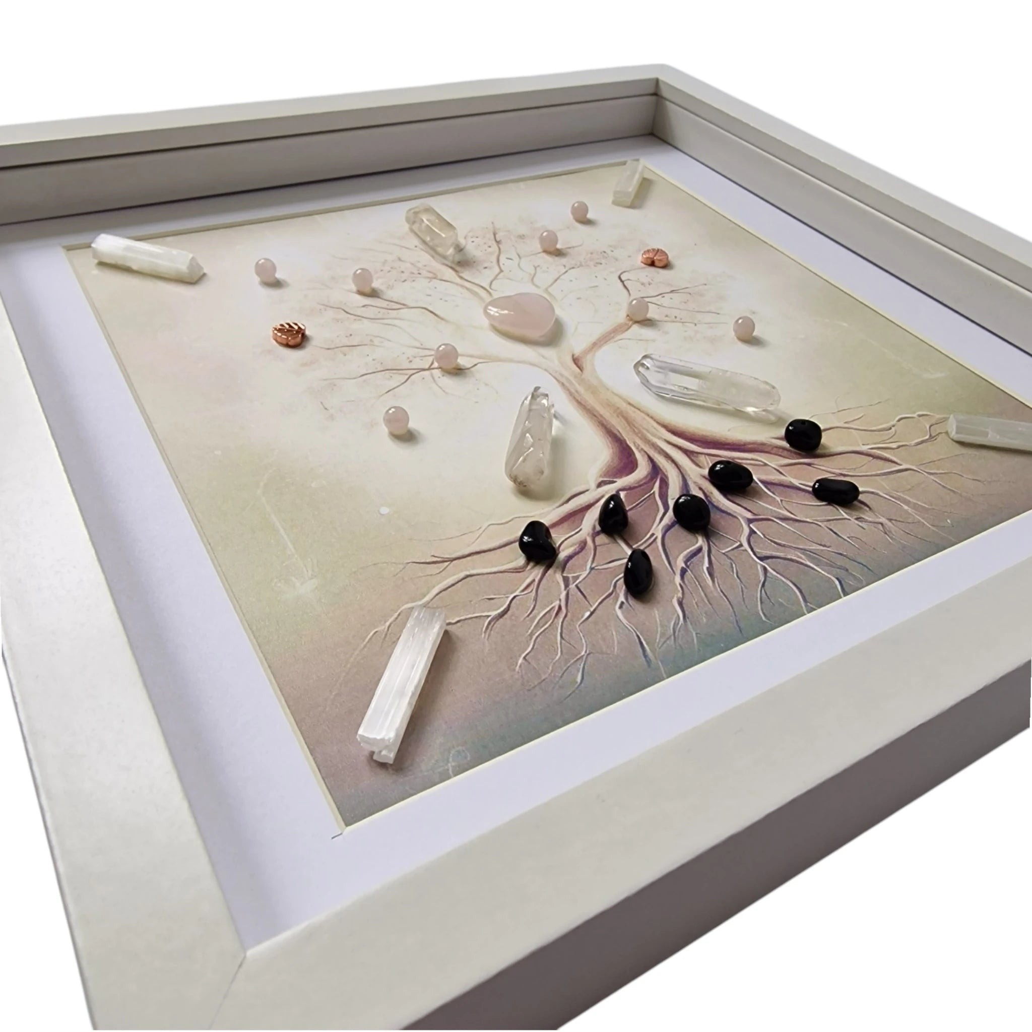 Tree of Life Framed Crystal Grid