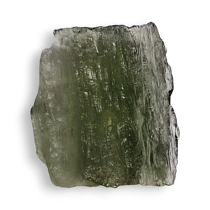 Raw moldavite tektite stone, 1 gram, exact piece pictured