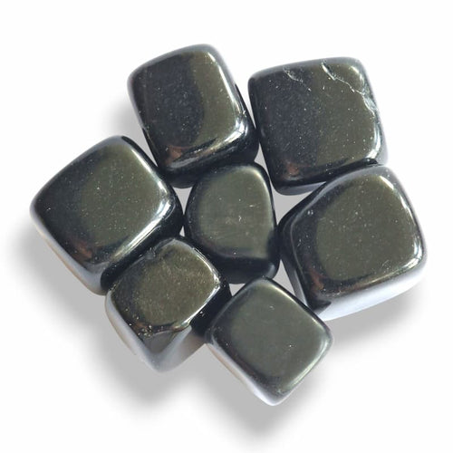 Black Obsidian polished cubes, glossy jet-black natural volcanic glass with mirror finish