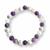 Sleep & Sweet Dreams Bracelet – Amethyst, Howlite and Moonstone