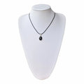 Black Obsidian Necklace – Protective Crystal on Wax Cord