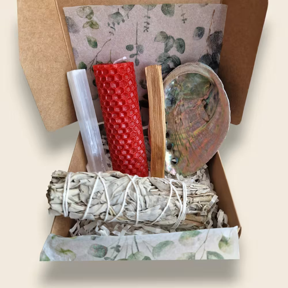 Energy Cleansing Kit – White Sage, Palo Santo & Selenite