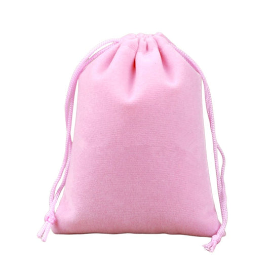 Medium Pink Velvet Bag 10x15cm