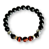 Protection Bracelet, Black Onyx and Black Tourmaline