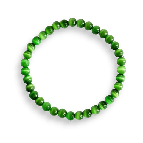 Green Cat Eye Bracelet