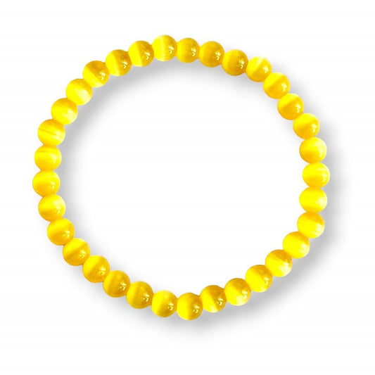 Yellow Cat Eye Bracelet