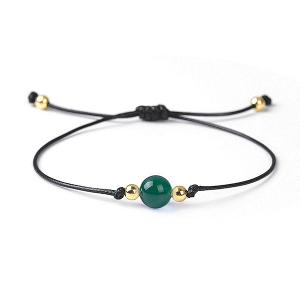 Green Agate Birthstone Bracelet