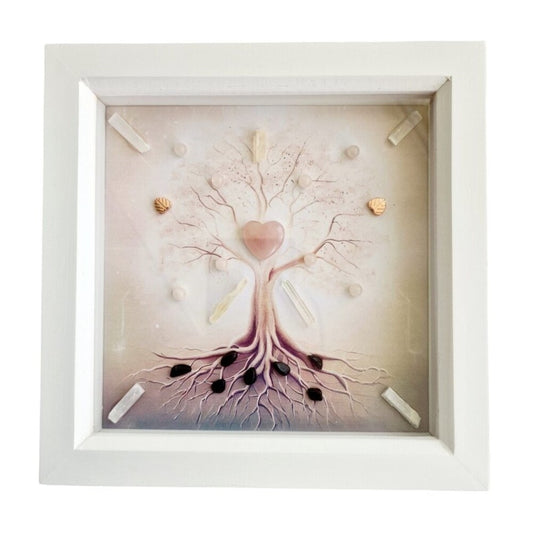 Tree of Life Framed Crystal Grid