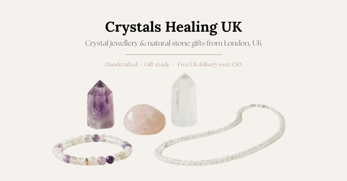 crystal jewellery and natural stone gits from London,UK