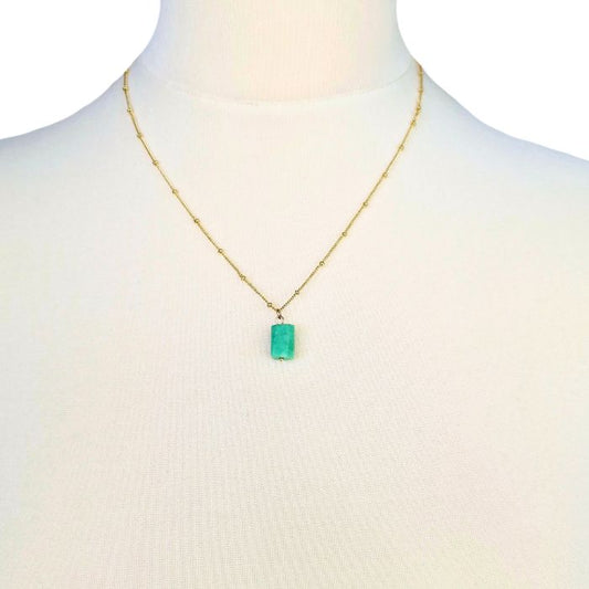 Handcrafted Chrysoprase Necklace