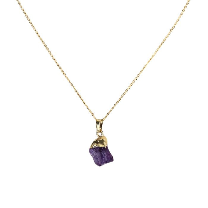 Raw Amethyst Necklace