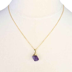 Raw Amethyst Necklace
