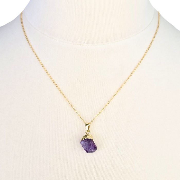 Raw Amethyst Necklace