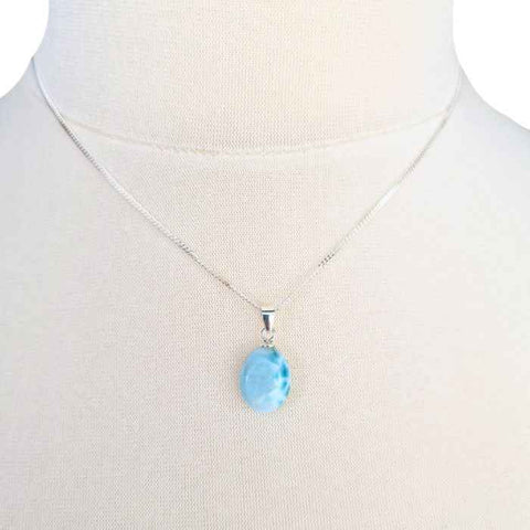 Oval Larimar Necklace