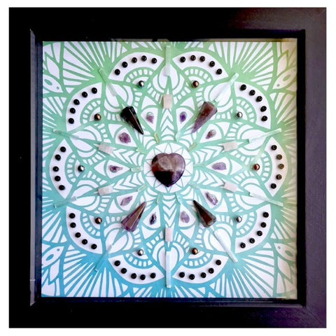 Home Protection Framed Crystal Grid