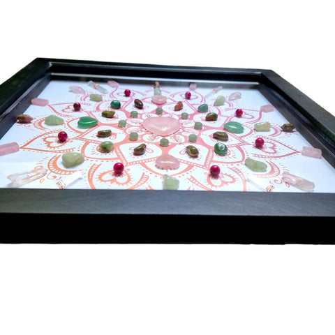 Heart Awakening Crystal Grid Frame