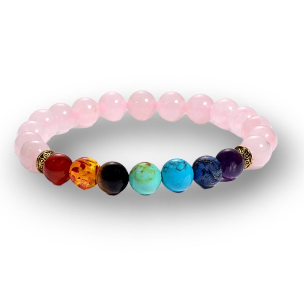 Rose Quartz Chakra Bracelet – Love & Balance