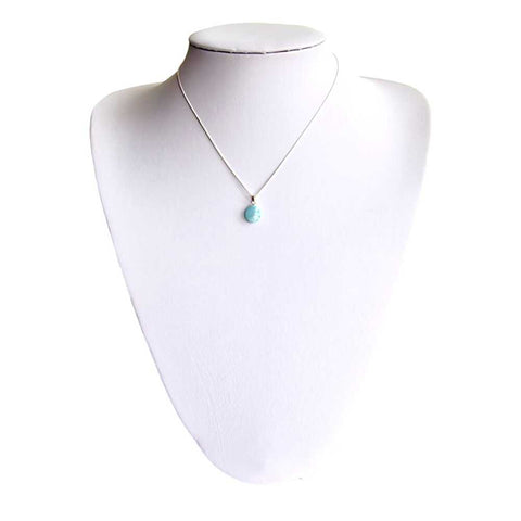 Oval Larimar Necklace