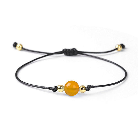 Yellow Agate Birthstone Bracelet