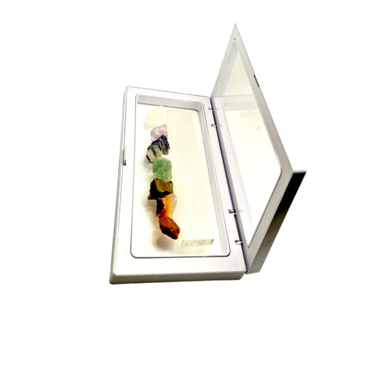 Chakra Crystal Set with Selenite Wand