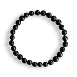 Black Tourmaline Bracelet, 6mm Beads