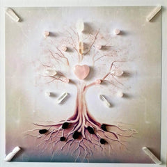 Tree of Life Framed Crystal Grid 20 x 20 cm
