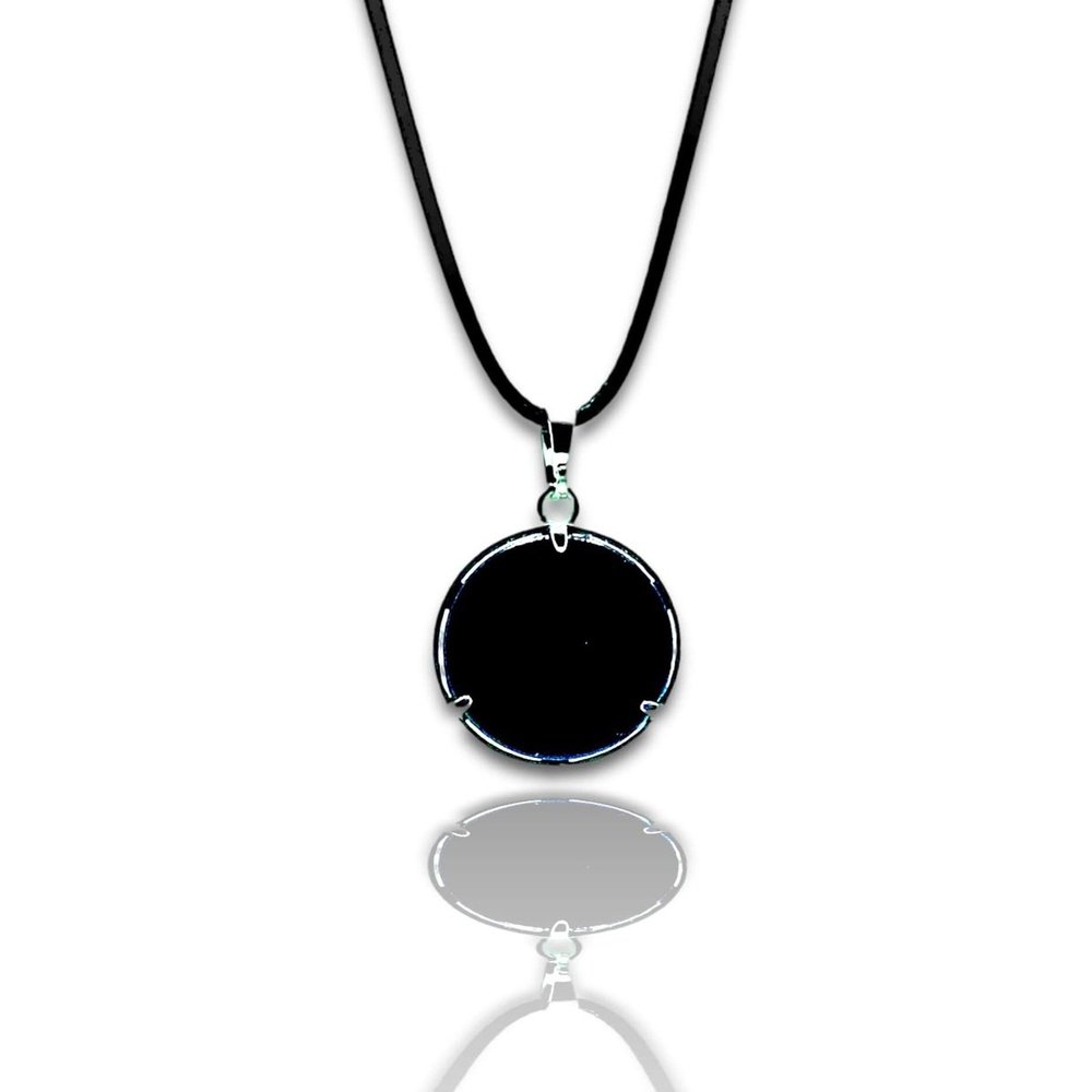 OM Obsidian Necklace – Handcrafted Necklace