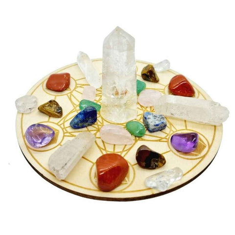 Metatron's Cube Crystals Grid