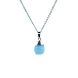 Aquamarine Silver Necklace