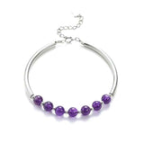 Amethyst Silver Bracelet