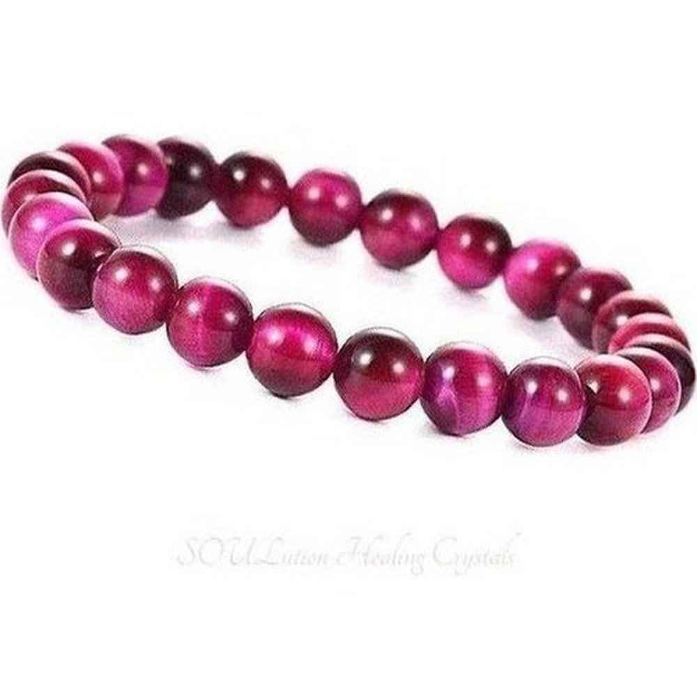 Fucsia Tiger Eyes Bracelet