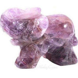 Crystal Elephant - amethyst